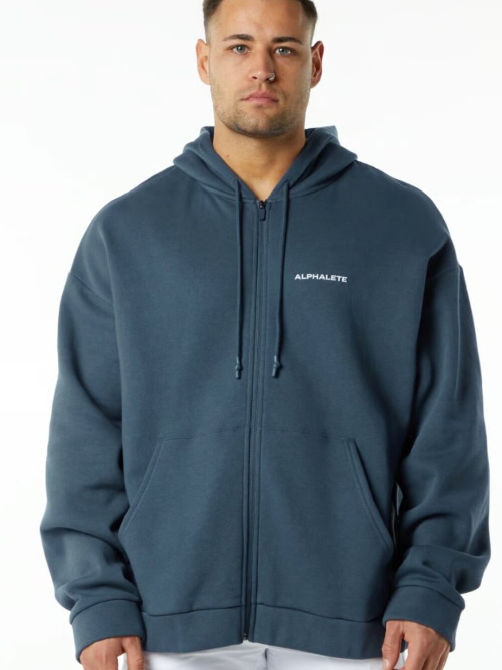 Classic Full-Zip Jacket - Whale Blue Alphalete Athletics - Picture 4 of 4
